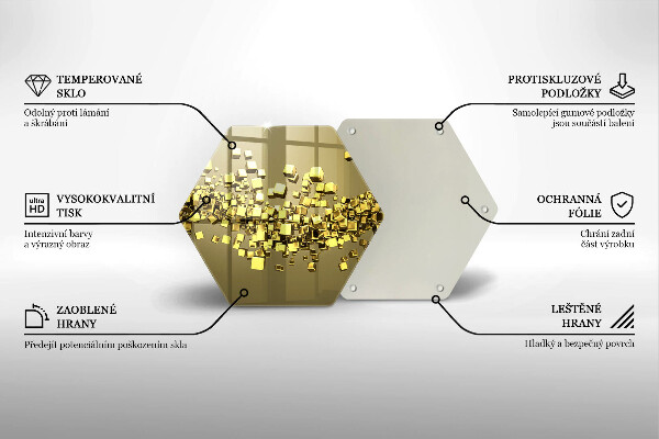 Tábua de cortar Geometria 3D abstrata