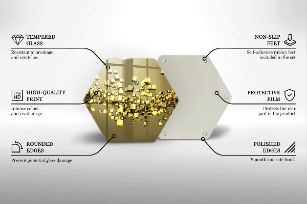 Tábua de cortar Geometria 3D abstrata