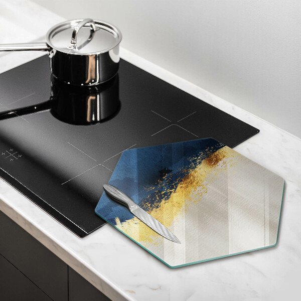 Tábua de corte Ouro abstrato