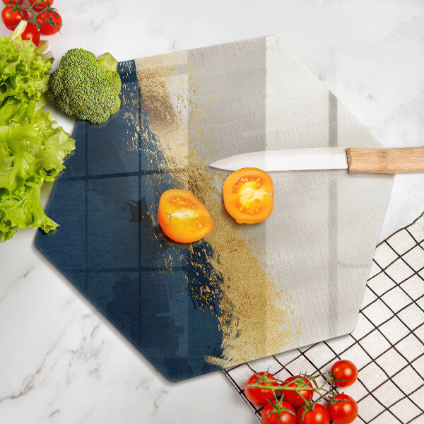 Tábua de corte Ouro abstrato