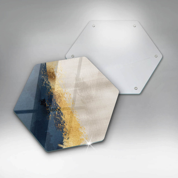 Tábua de corte Ouro abstrato