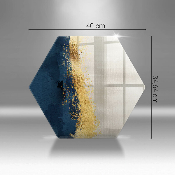 Tábua de corte Ouro abstrato