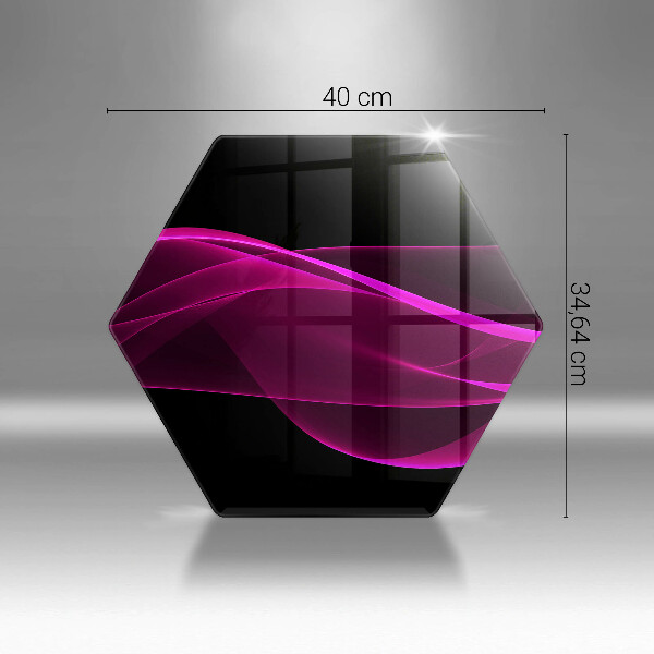 Tábua de cortar de vidro Abstração rosa