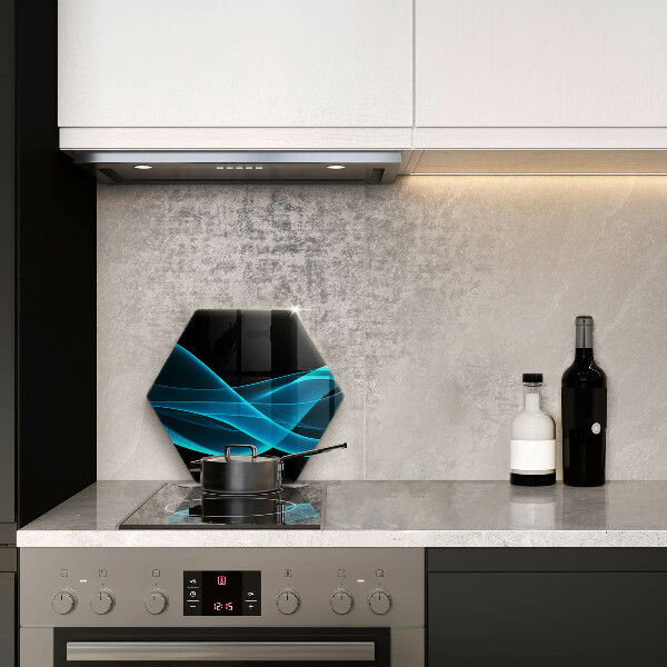 Tábua de corte Abstração azul