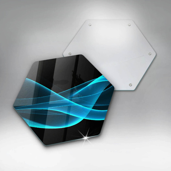 Tábua de corte Abstração azul