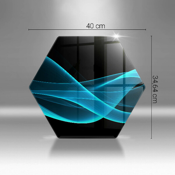 Tábua de corte Abstração azul