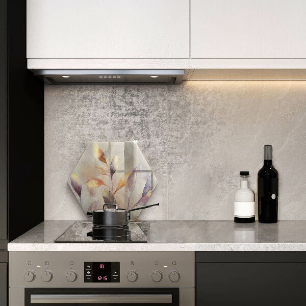 Tábua corte Folhas boho pintadas