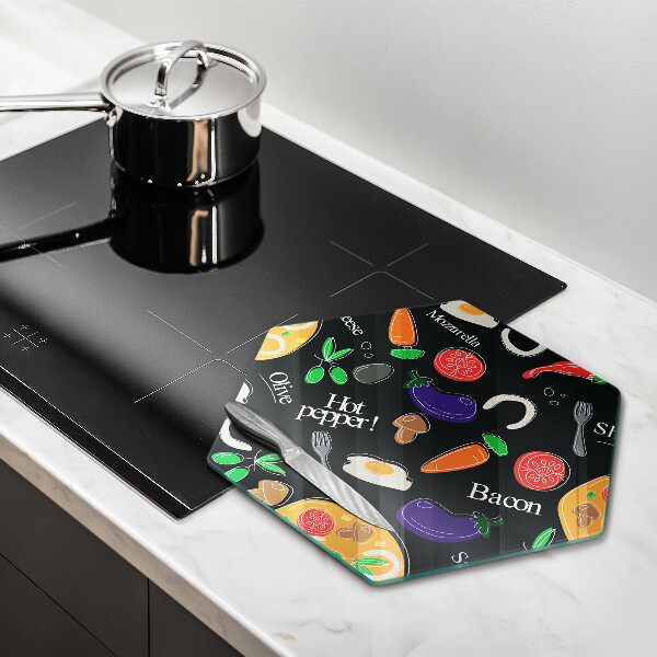 Tábua de corte Ilustração de alimentos