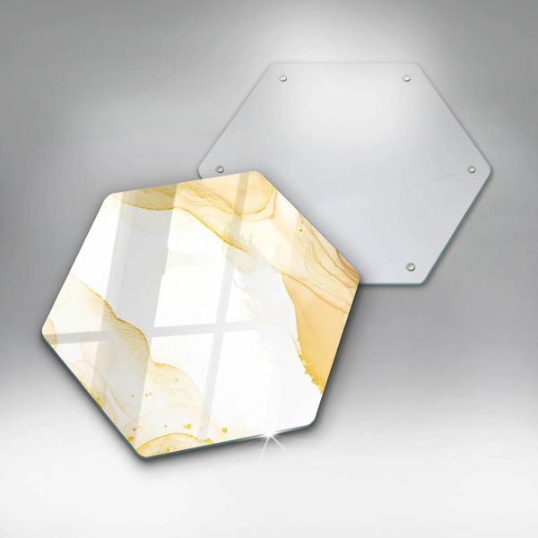 Tábua para cozinha Abstração dourada