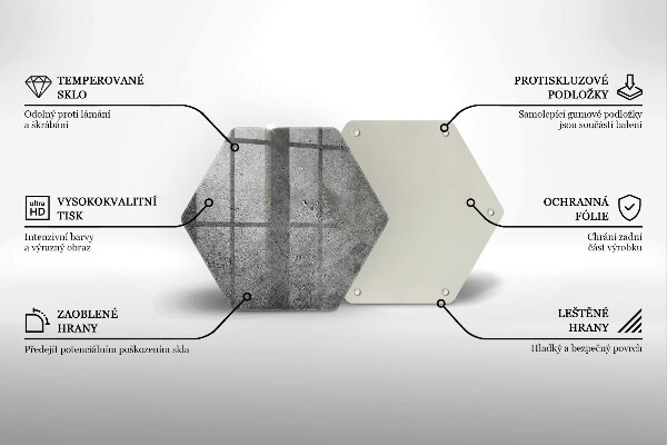 Tábua de corte de vidro Textura de pedra de concreto