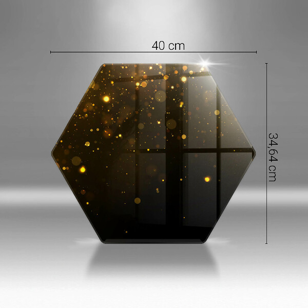 Tábua de cortar Glitter dourado