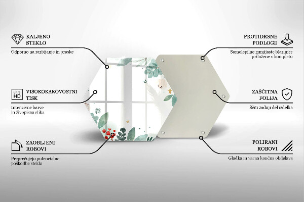 Tábua para corte Folhas de aquarela