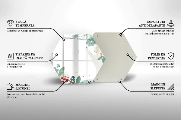 Tábua para corte Folhas de aquarela