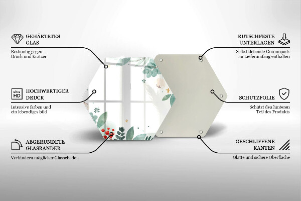 Tábua para corte Folhas de aquarela