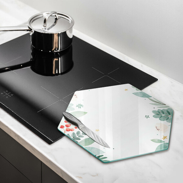 Tábua para corte Folhas de aquarela