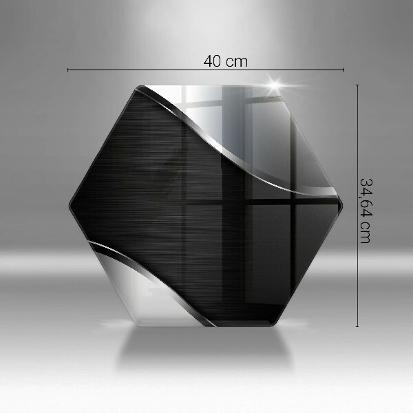 Tábua de vidro Abstração de metal