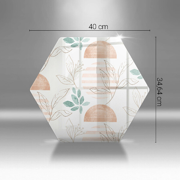 Tábua de cortar Padrão de folha Boho