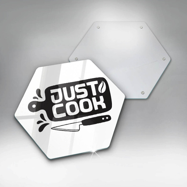 Tábua corte Placa de cozinha "Just Cook"