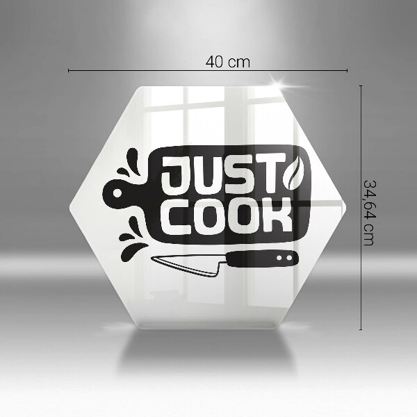 Tábua corte Placa de cozinha "Just Cook"