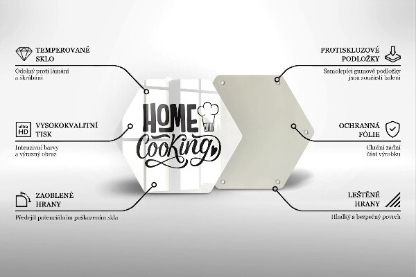 Tábua para corte A inscrição Cozinha caseira