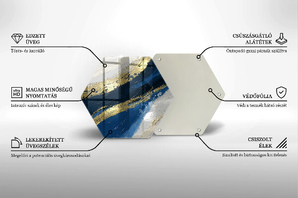 Tábua corte Textura com ouro