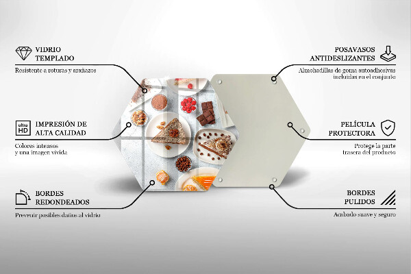 Tábua de cortar alimentos Bolos doces