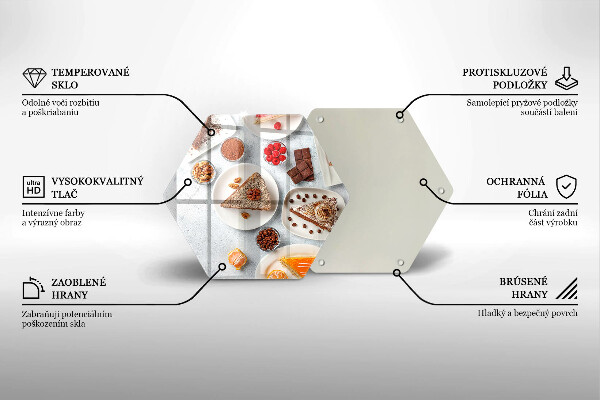 Tábua de cortar alimentos Bolos doces