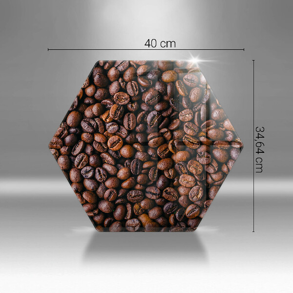Tábua de cortar de vidro Grãos de café