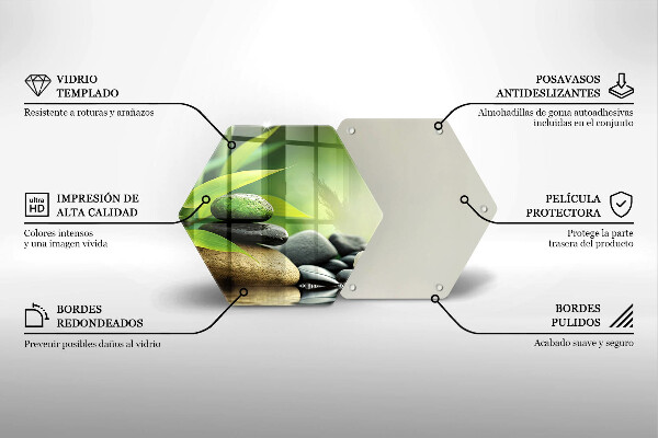 Tábua de corte Pedras de bambu zen