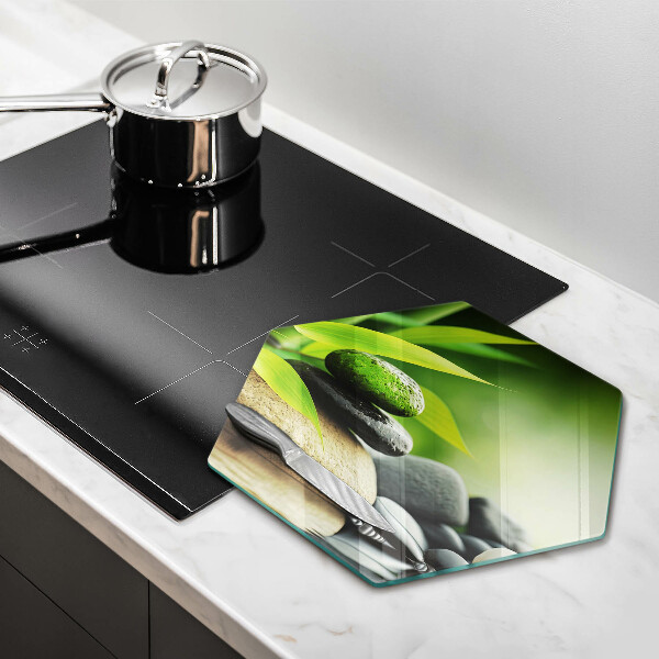 Tábua de corte Pedras de bambu zen