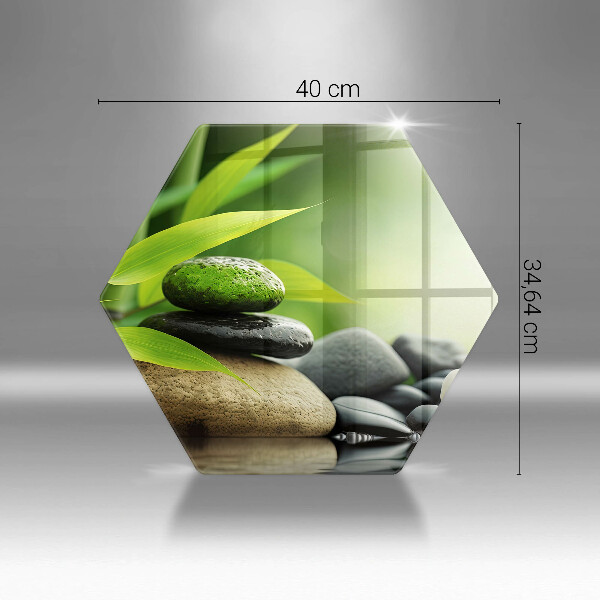 Tábua de corte Pedras de bambu zen