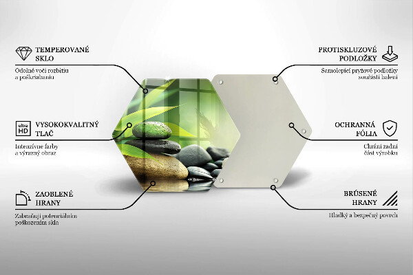 Tábua de corte Pedras de bambu zen