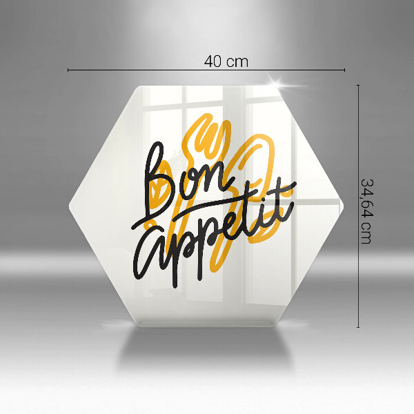 Tábua de cortar A inscrição Bon Appetit