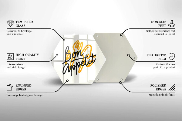 Tábua de cortar A inscrição Bon Appetit
