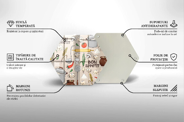 Tábua de corte de vidro Ilustração de cozinha