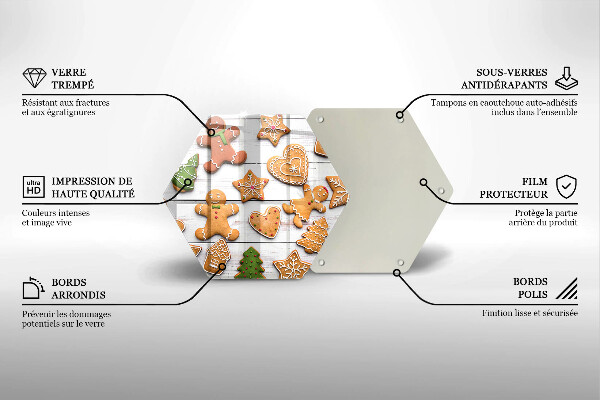 Tábua de corte Biscoito de gengibre de Natal