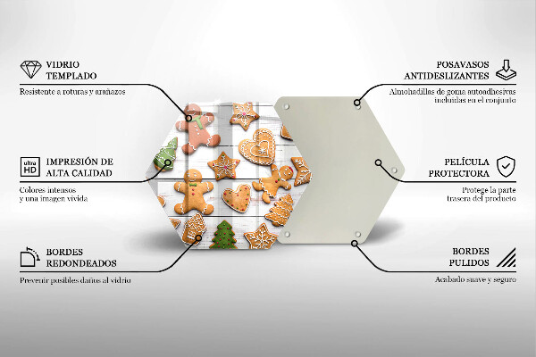 Tábua de corte Biscoito de gengibre de Natal