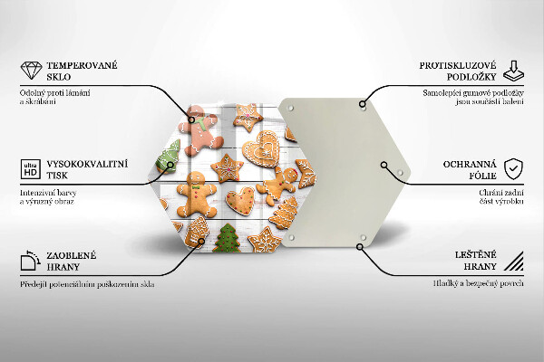 Tábua de corte Biscoito de gengibre de Natal