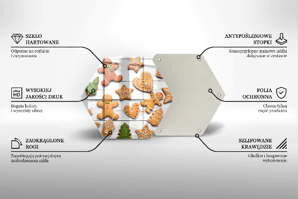 Tábua de corte Biscoito de gengibre de Natal