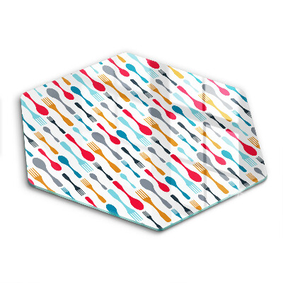 Tábua cozinha Ilustração de uma colher