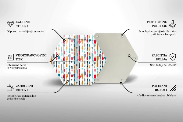 Tábua cozinha Ilustração de uma colher