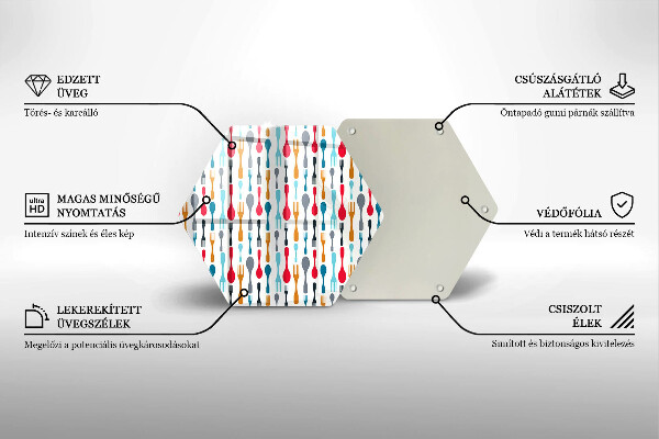 Tábua cozinha Ilustração de uma colher