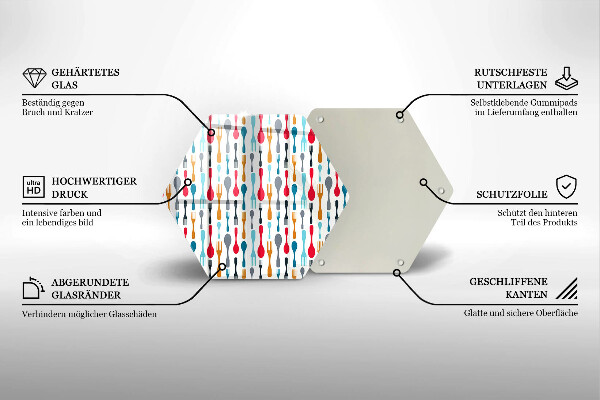 Tábua cozinha Ilustração de uma colher