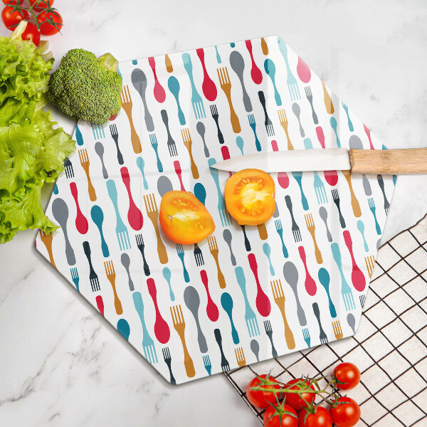 Tábua cozinha Ilustração de uma colher