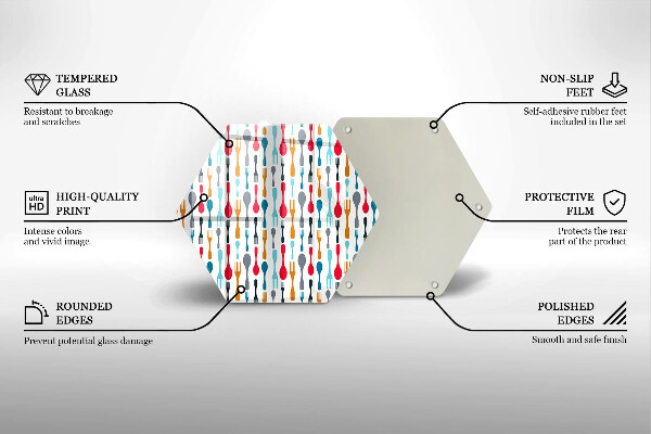 Tábua cozinha Ilustração de uma colher