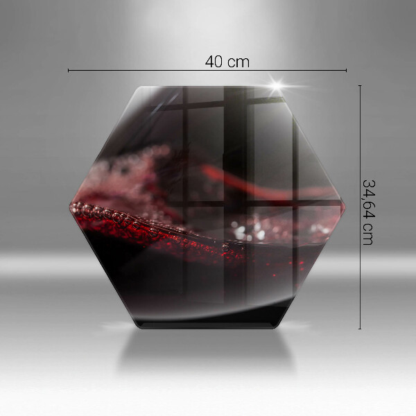 Tábua para cozinha Um copo de vinho tinto