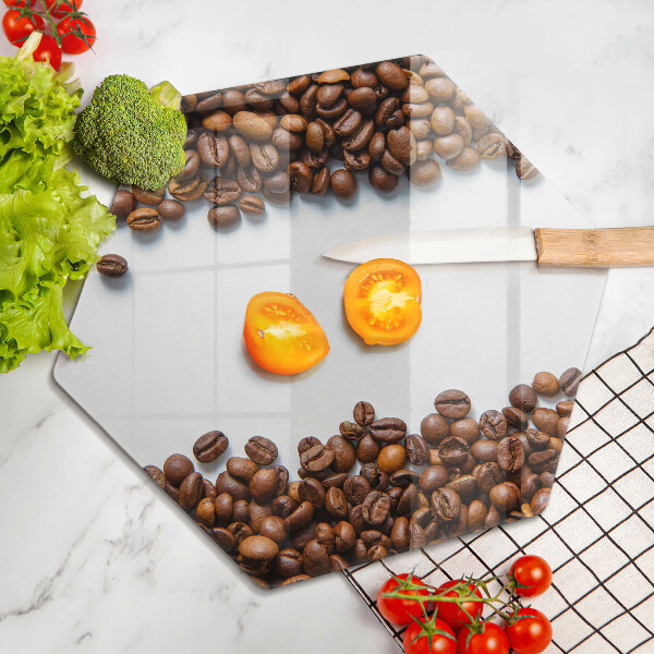 Tábua de vidro Grãos de café