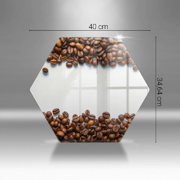 Tábua de vidro Grãos de café