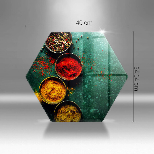 Tábua de cortar alimentos Especiarias orientais