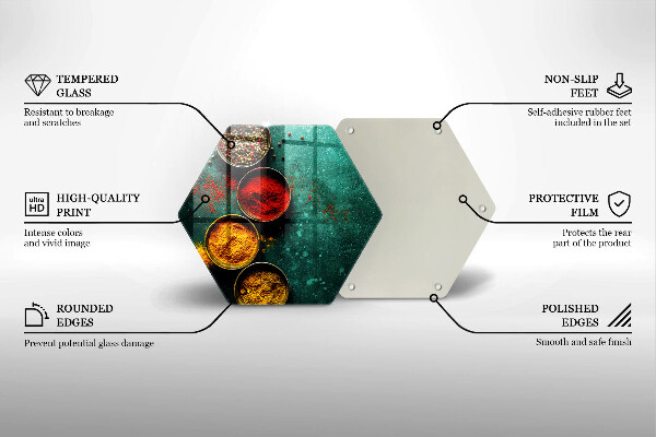 Tábua de cortar alimentos Especiarias orientais